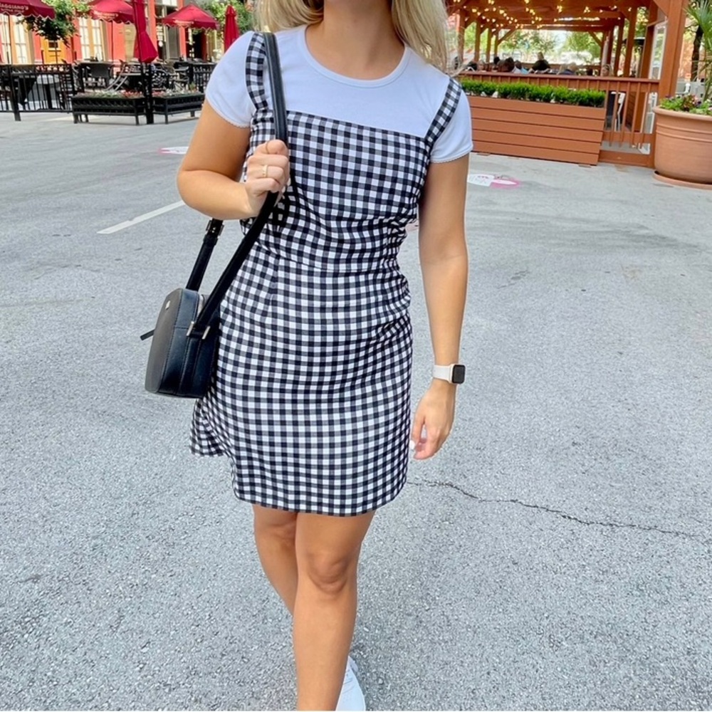 BP Gingham Black and White Dress